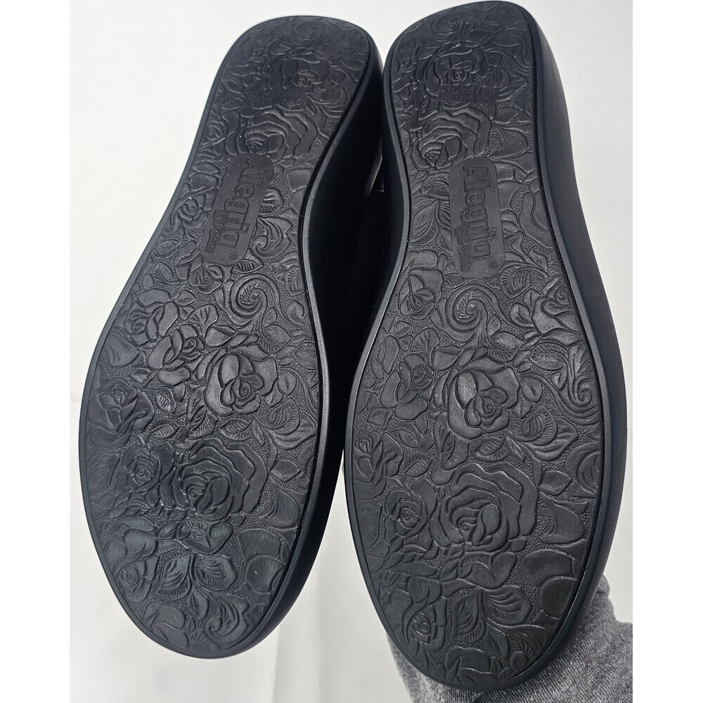 Alegria Eden Knit Nursing Shoe Womens 10.5-11 EU 41 Black Slip On Casual Comfort - Picture 7 of 10